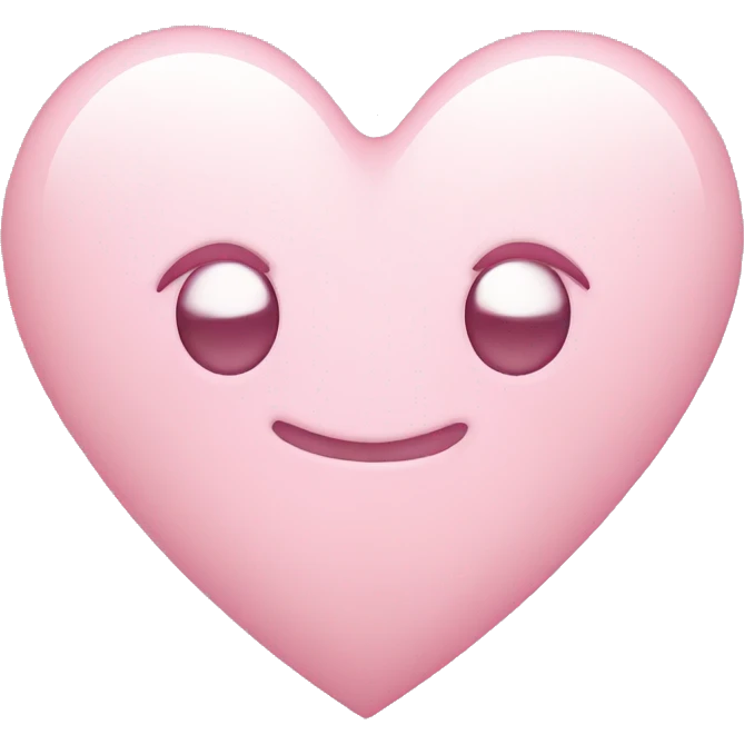 Light pink heart  emoji
