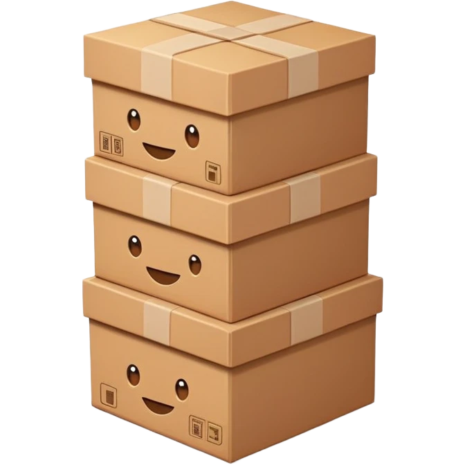 stacked boxes or goods, representing Waren (goods) emoji