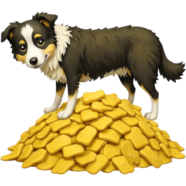 Border collie vomit emoji
