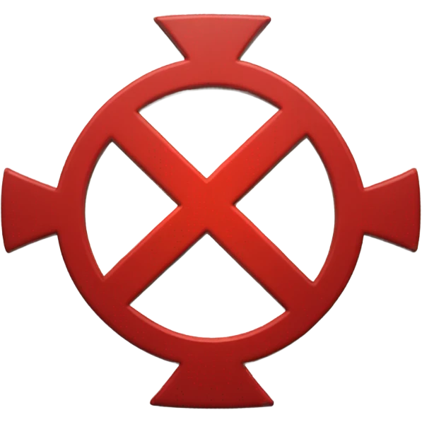 Circular Red X sign emoji