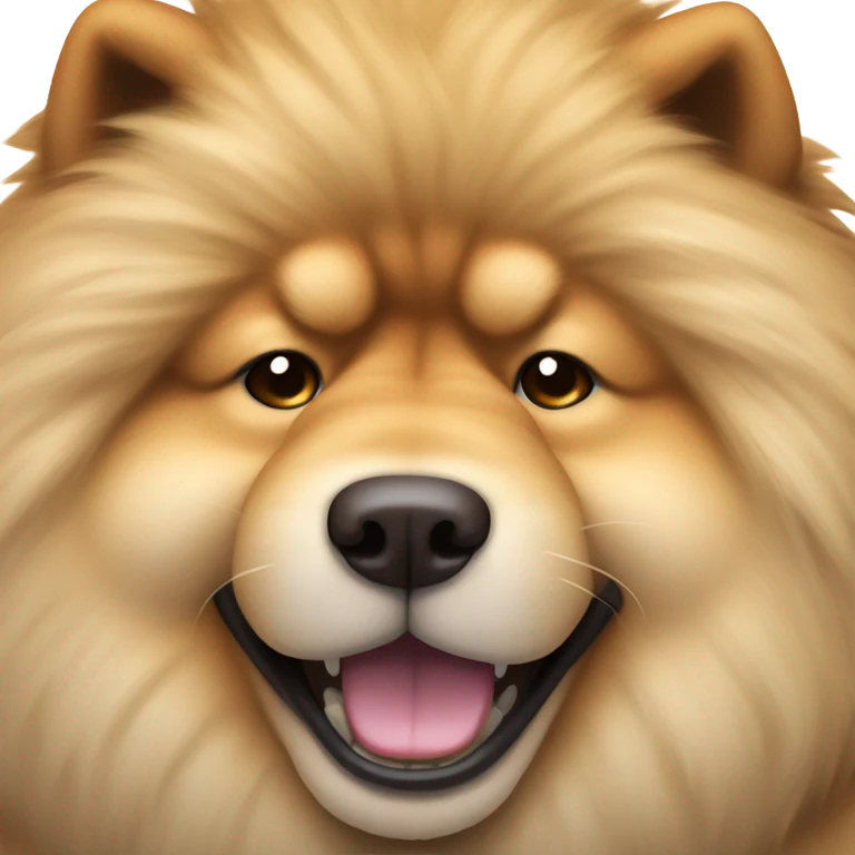 chow chow winking michivieously  emoji