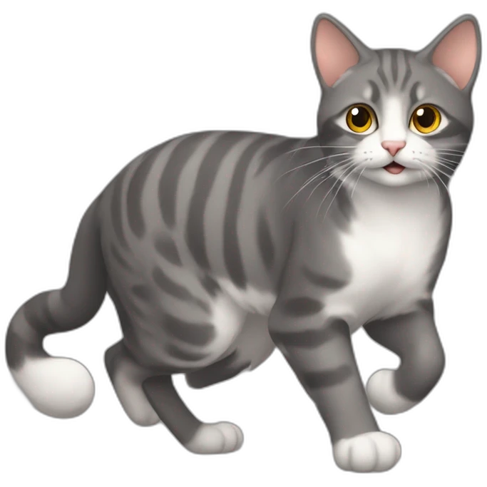 gato correndo atrás do rato emoji