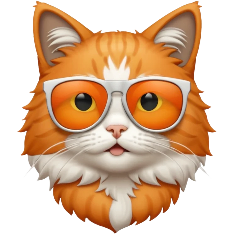 Cat wearing sunglasses and he has a sign on top of him saying "niall and arhaan are stupid" emoji