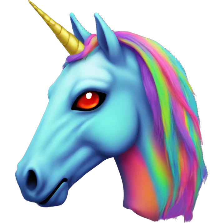 psychedelic vampire unicorn neon  emoji