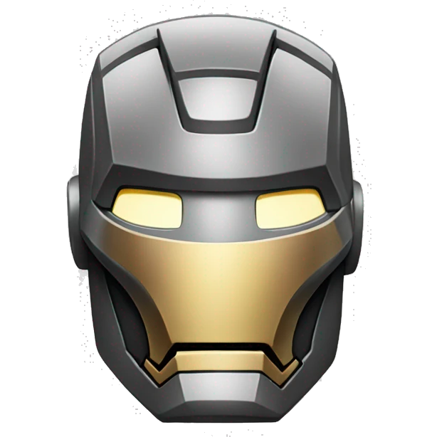 Iron man with mask on emoji