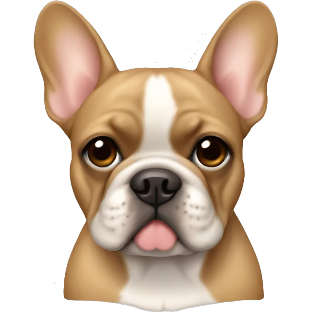 French bulldog light brown  emoji