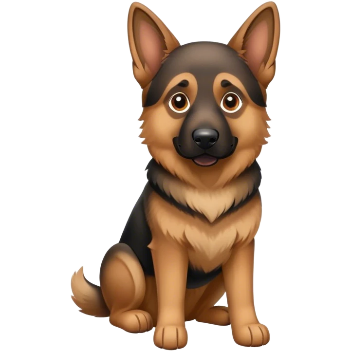 german shepard dog emoji