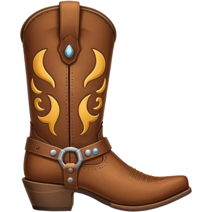 Cowboy boot emoji