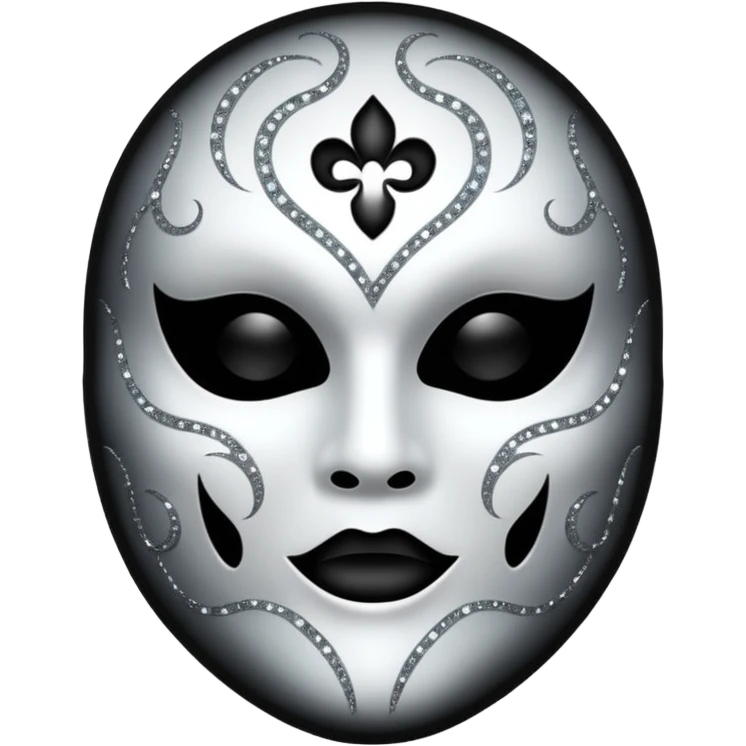 mask Ghost face glitter  emoji