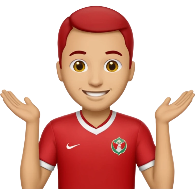 Create me an emoji that wears wydad shirt emoji