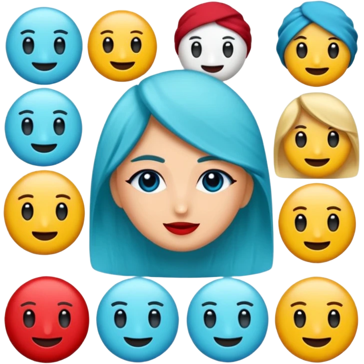 Yuvarlak bir TikTok mavi tik emojisi emoji