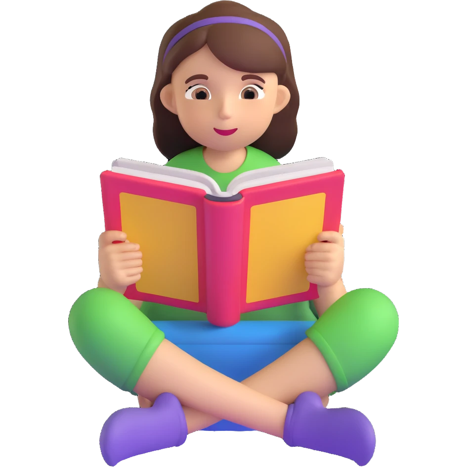 girl reading emoji