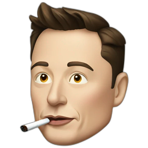 elon musk smoking emoji