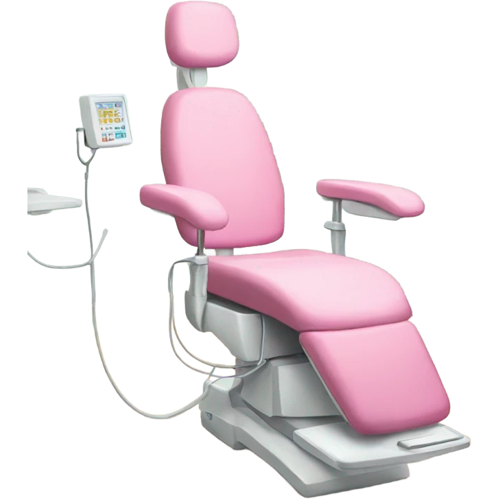 Pink dentist chair emoji