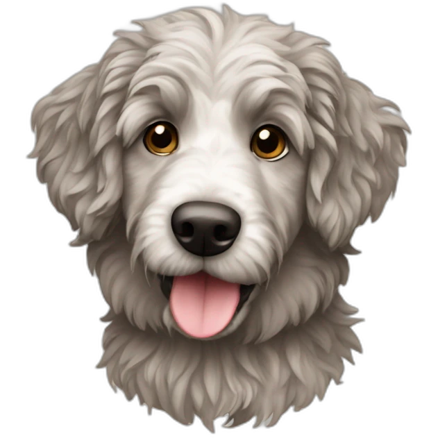 aussie mountain doodle dog emoji