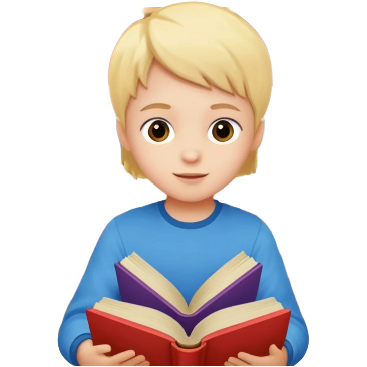 enfant range livre emoji