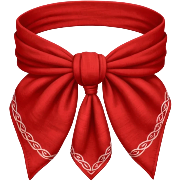 bandana, bandana,tied emoji