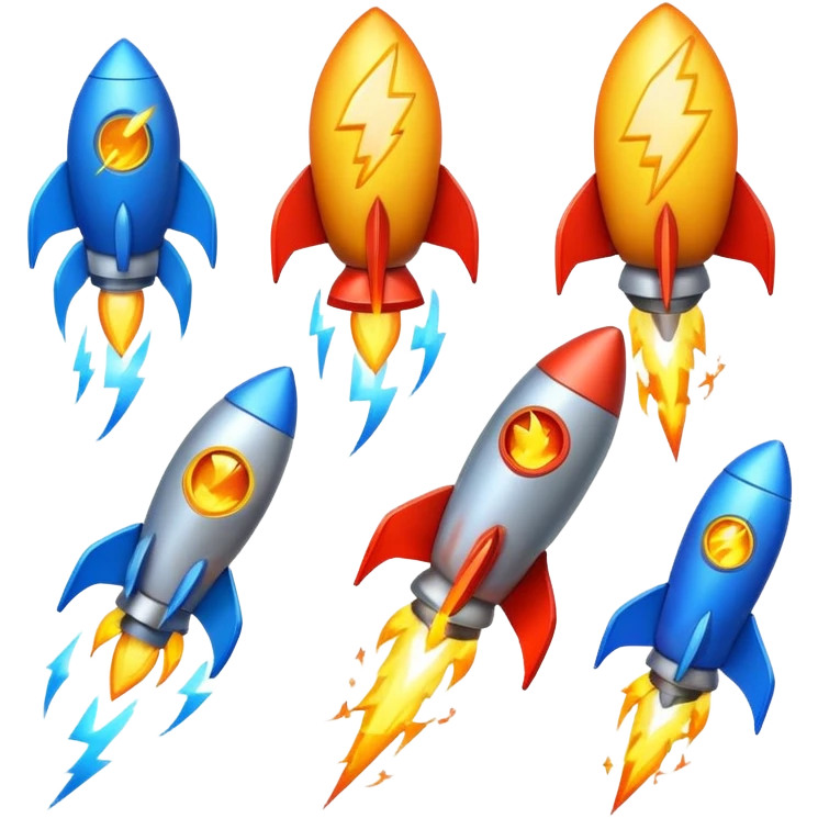 apple emojis with this 12x12: star, rocket, lightning, fire emoji