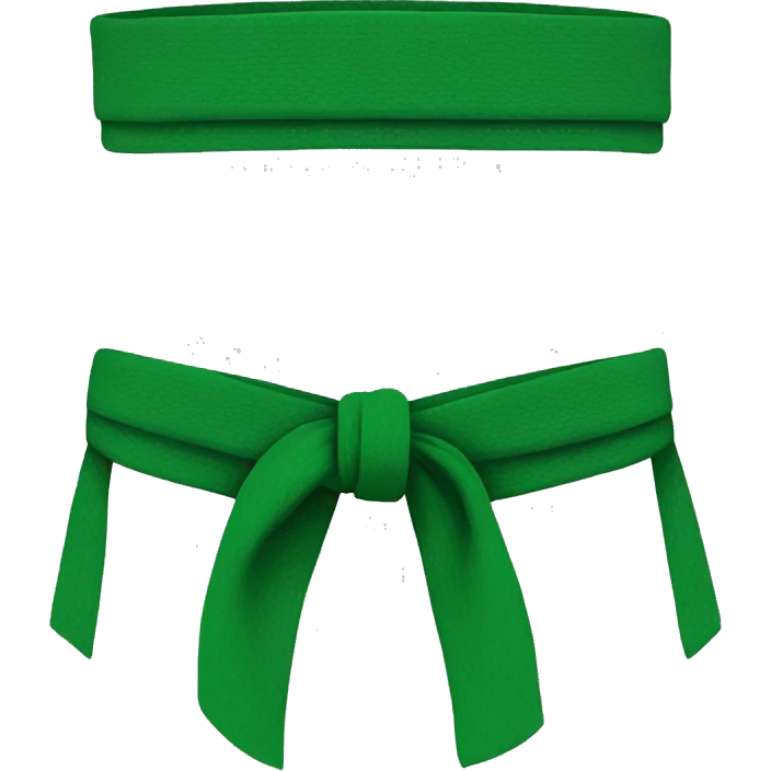 Green belt with gi  emoji