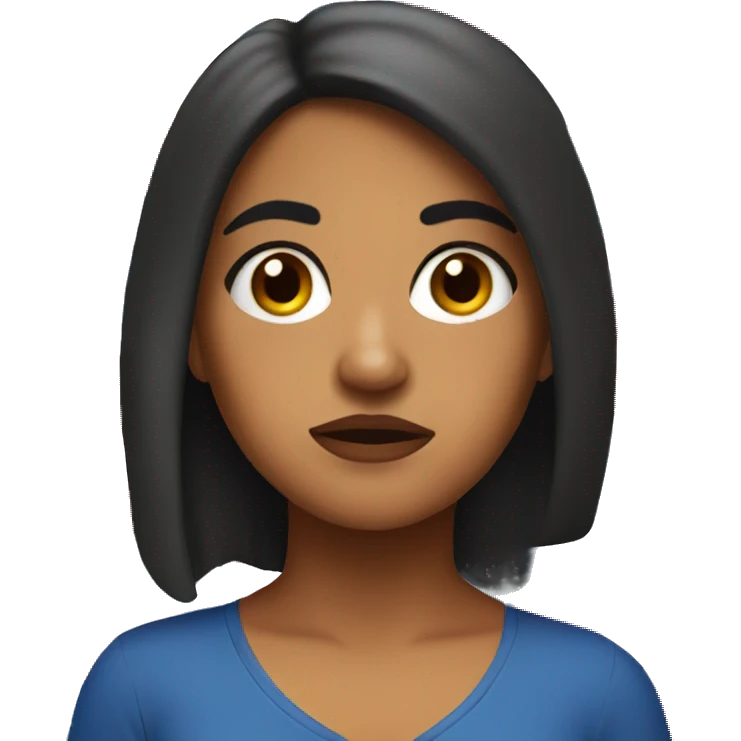 Bored Puerto Rican girl emoji