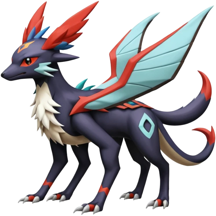  Nargacuga-Latias-Umbreon-Noivern-Silvally-Pokémon-Fakémon-fusion (full body) emoji