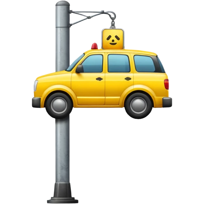 towing street  icon on pole emoji
