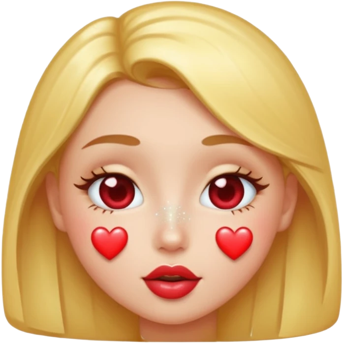 kissy face heart love sparkle emoji