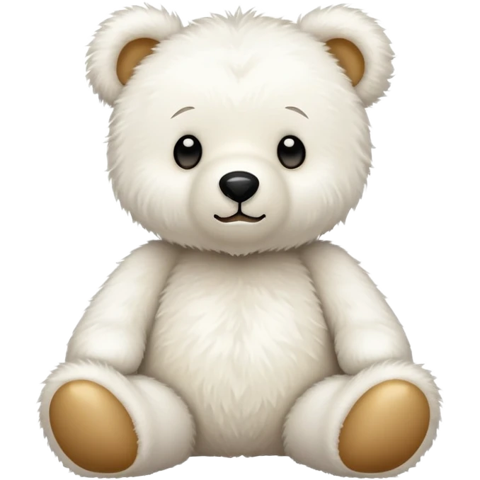 White bow bear emoji