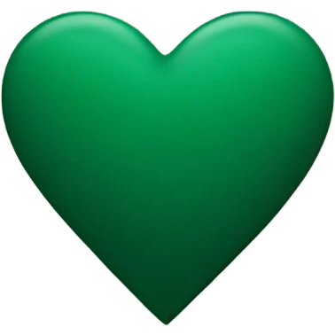 dark green heart emoji