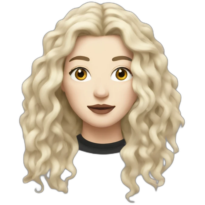 blonde lorde emoji