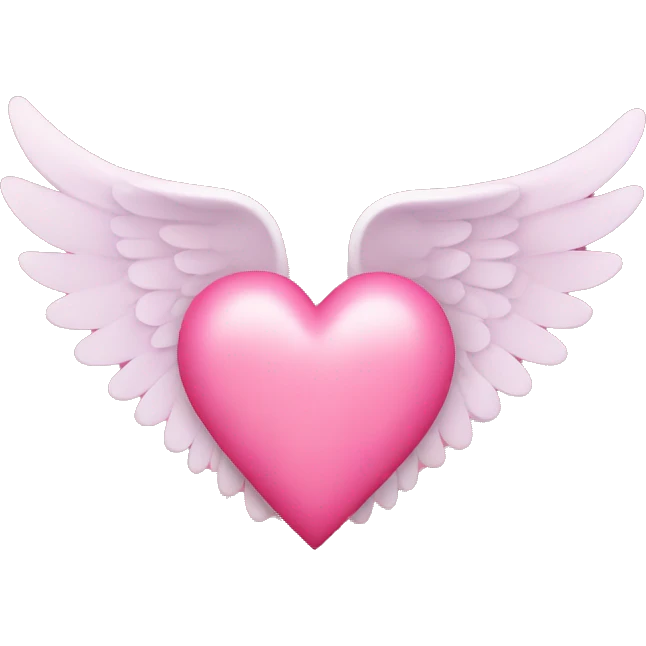 Heart with pink wings emoji