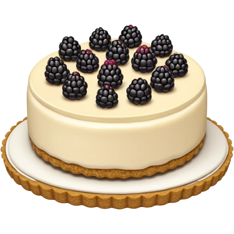 black berry cheese cake  emoji