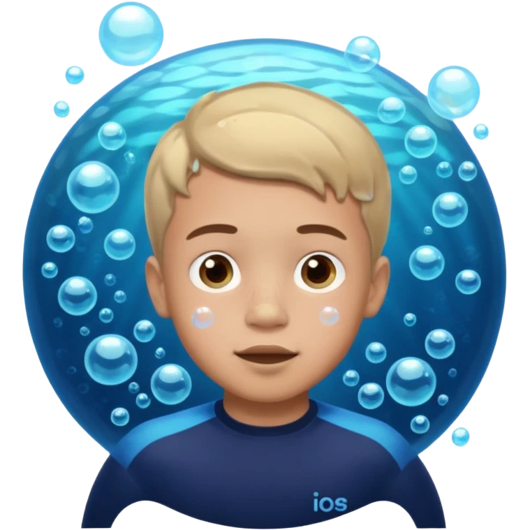 Underwater boy emoji