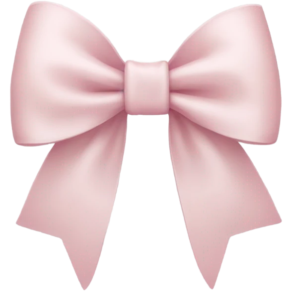Pale Pink bow emoji