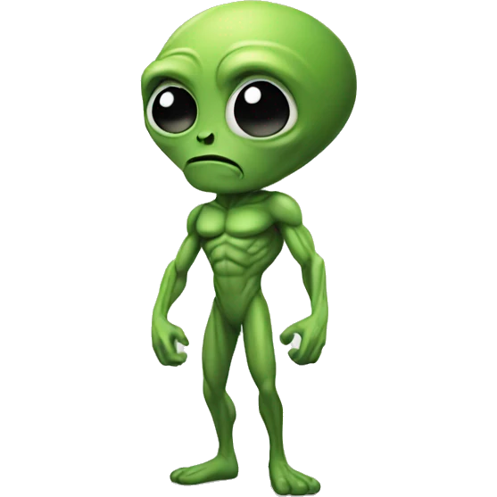 alien with muscles  emoji