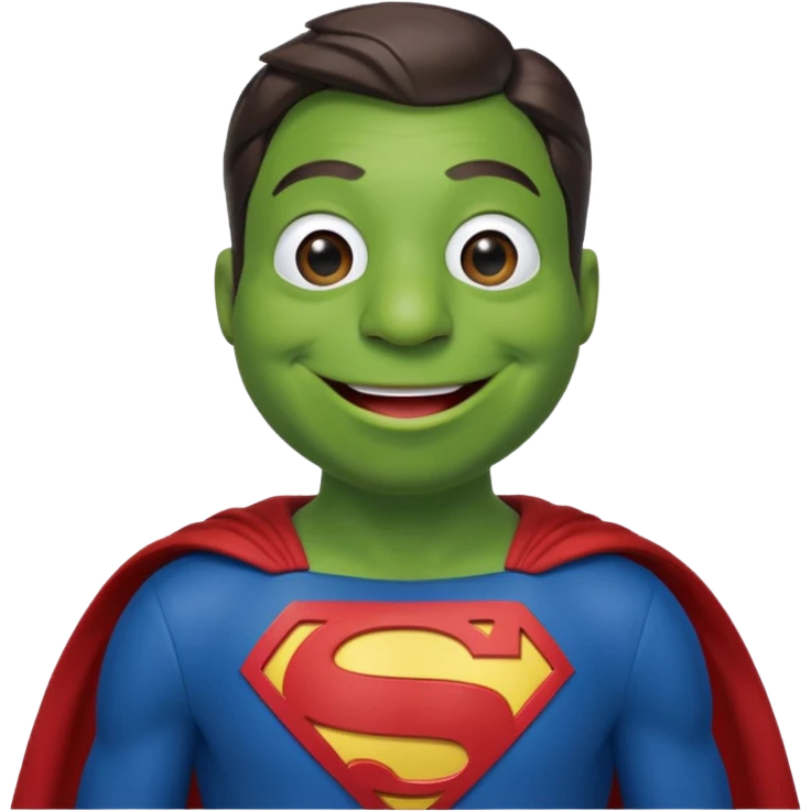 kermit as superman emoji