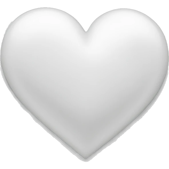 White heart  emoji