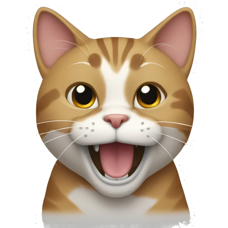 Cat singing emoji