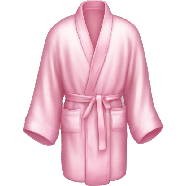 Light pink silk slippers and robe emoji