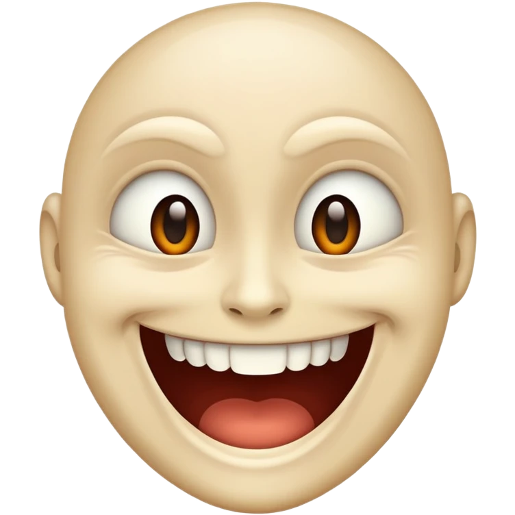 Horror smile emoji