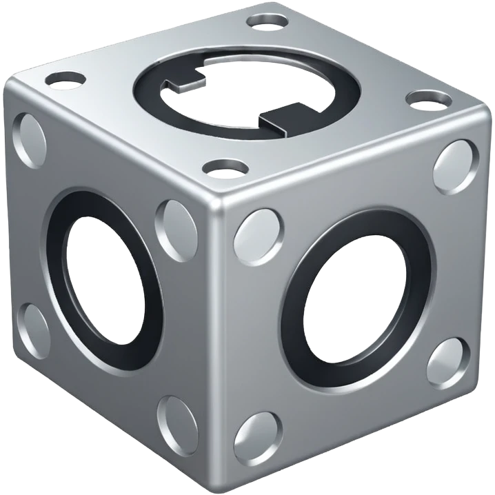 cube with small brackets {} next to it emoji