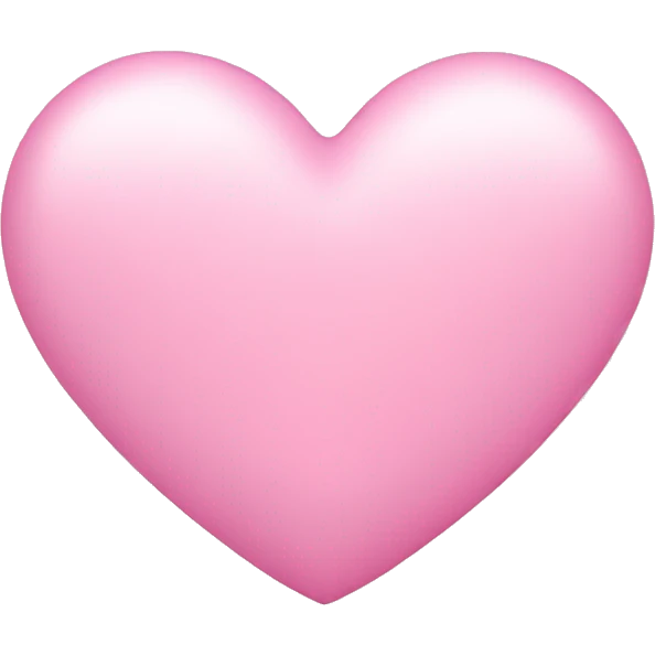 Pink pastel heart emoji