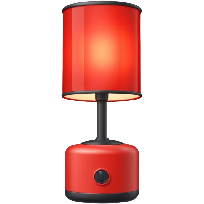 1980s red lighting lamp emoji