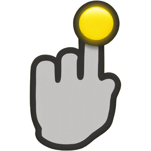 index finger yellow emoji emoji