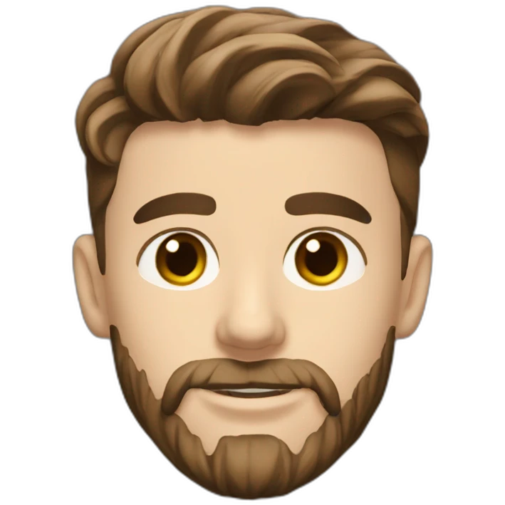 Mason mount with beard stubble and mustache  emoji