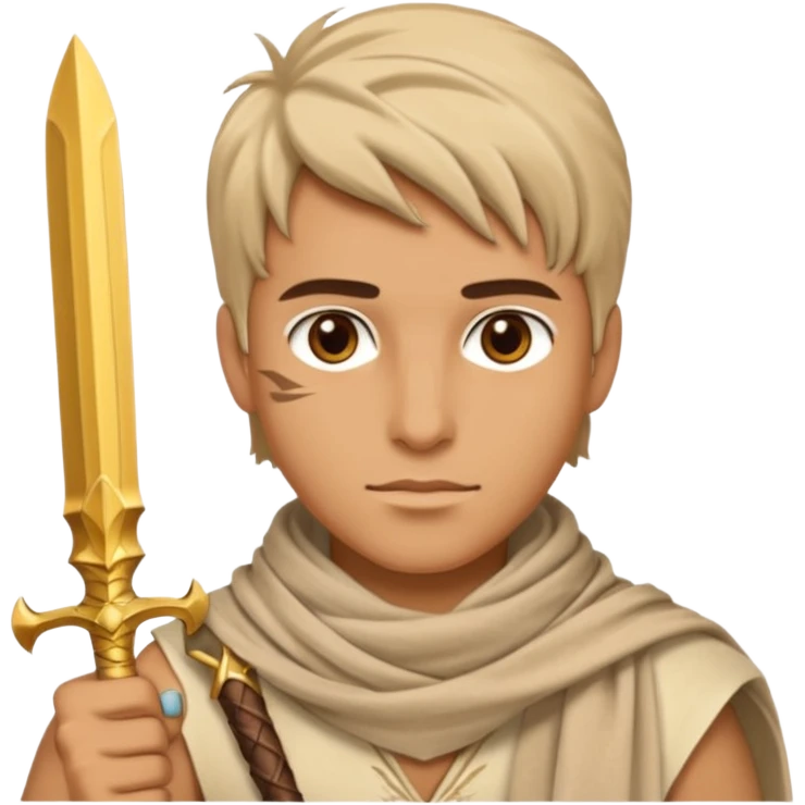 Desert Prince – sand scarf + gold dagger,Golden Princes. emoji