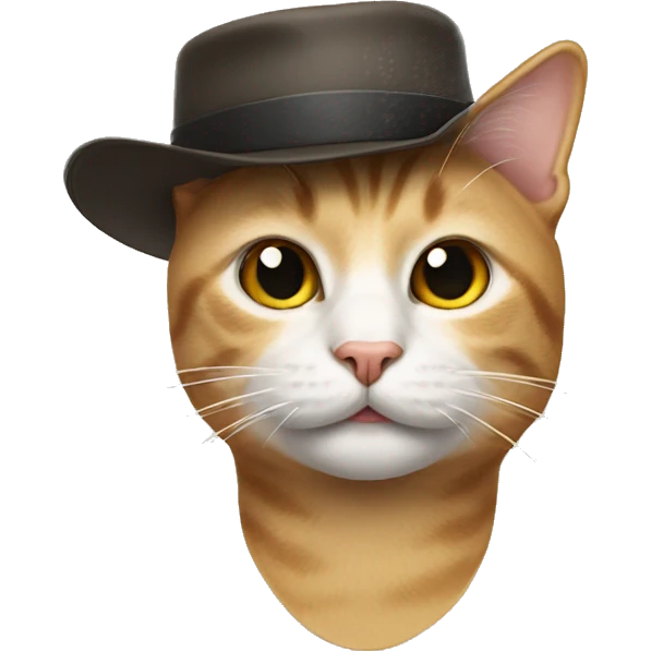 Cat wearing a hat emoji