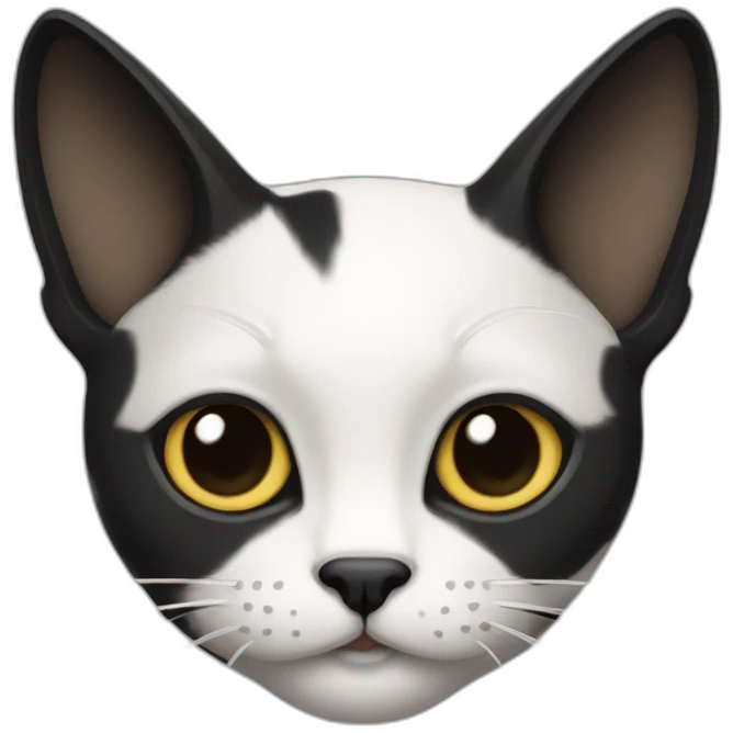 gato preto e branco emoji