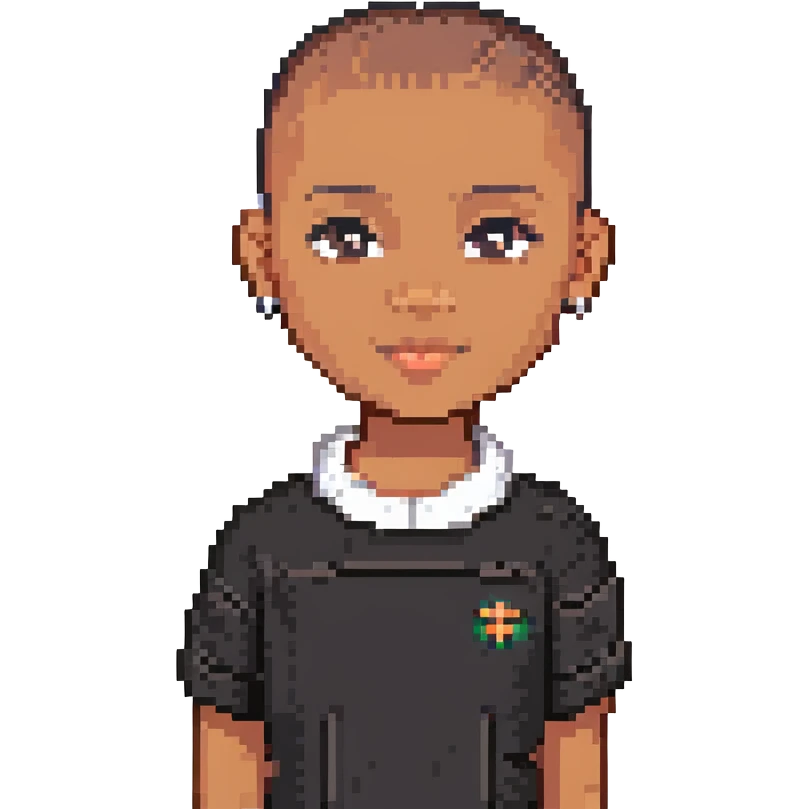 brown person with a buzzcut emoji