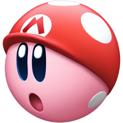 Kirby Mario ball emoji